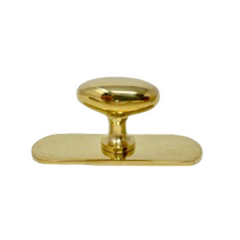 Unlacquered Brass Small Oval Backplate