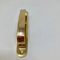 Polished Brass UNLACQUERED Small Backplate Handle
