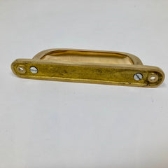 Polished Brass UNLACQUERED Small Backplate Handle