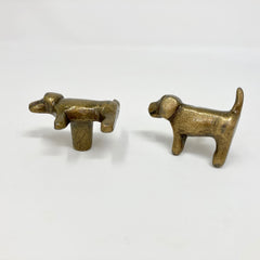 Antique Bronze Metal Dog Shaped Knob