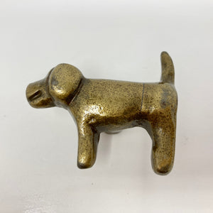 Antique Bronze Metal Dog Shaped Knob