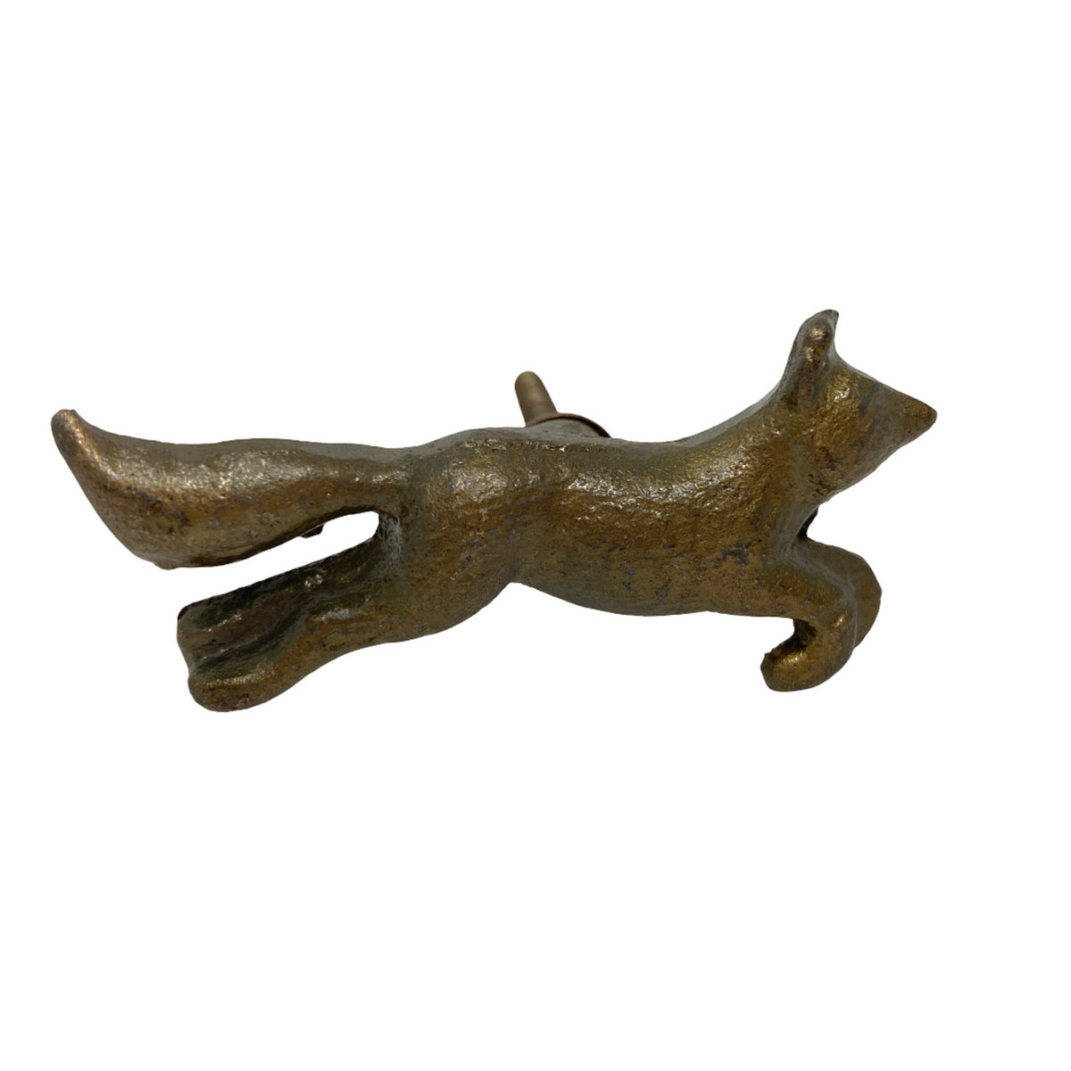 Running Fox Vintage Animal Knob