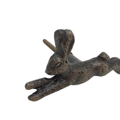 Running Rabbit Vintage Animal Knob