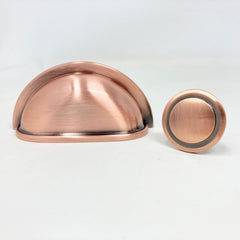 Antique Copper Knob or Cup Handle. Wardrobe, Modern, Furniture Knob, Cabinet Knob, Kitchen Door Knob