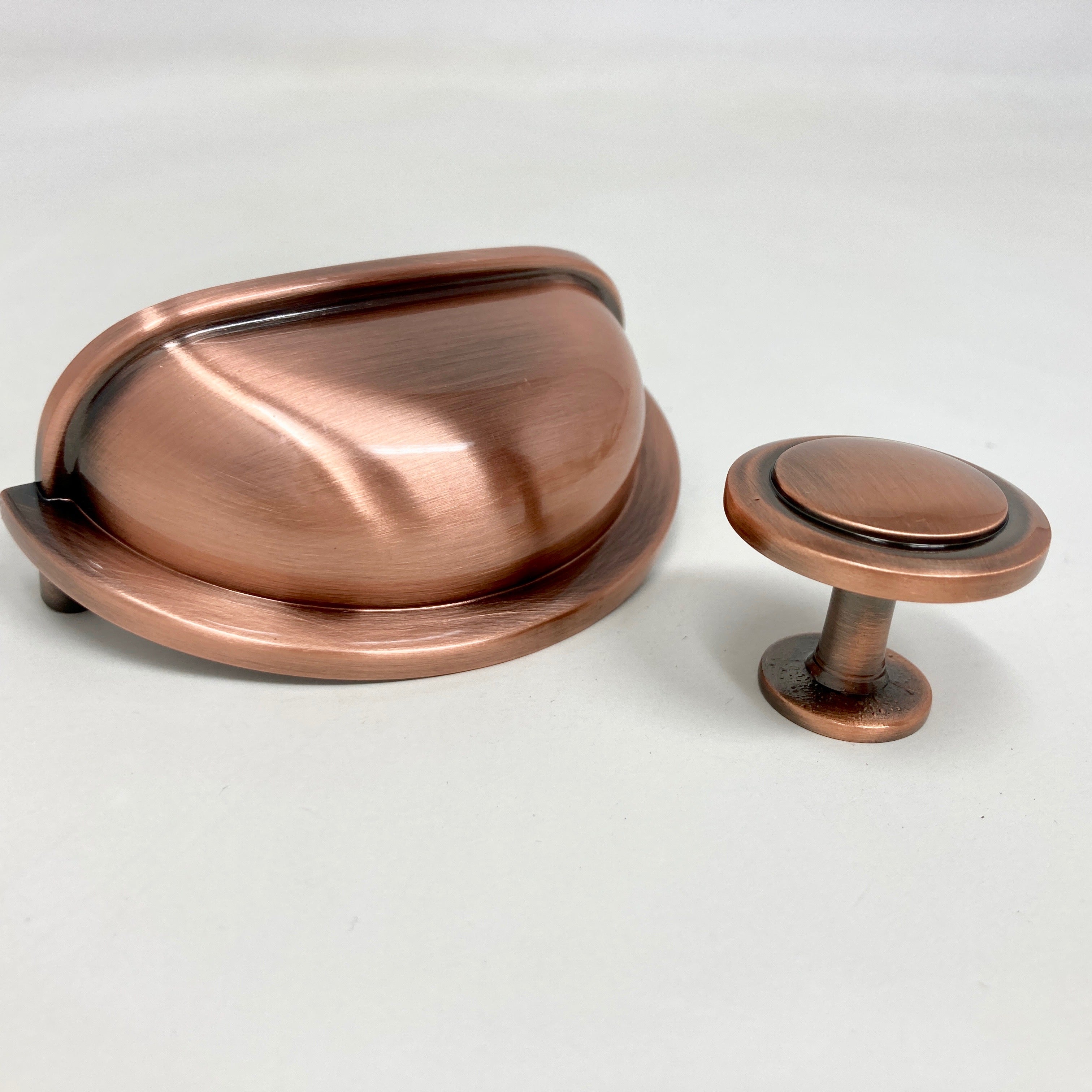 Antique Copper Knob or Cup Handle. Wardrobe, Modern, Furniture Knob, Cabinet Knob, Kitchen Door Knob