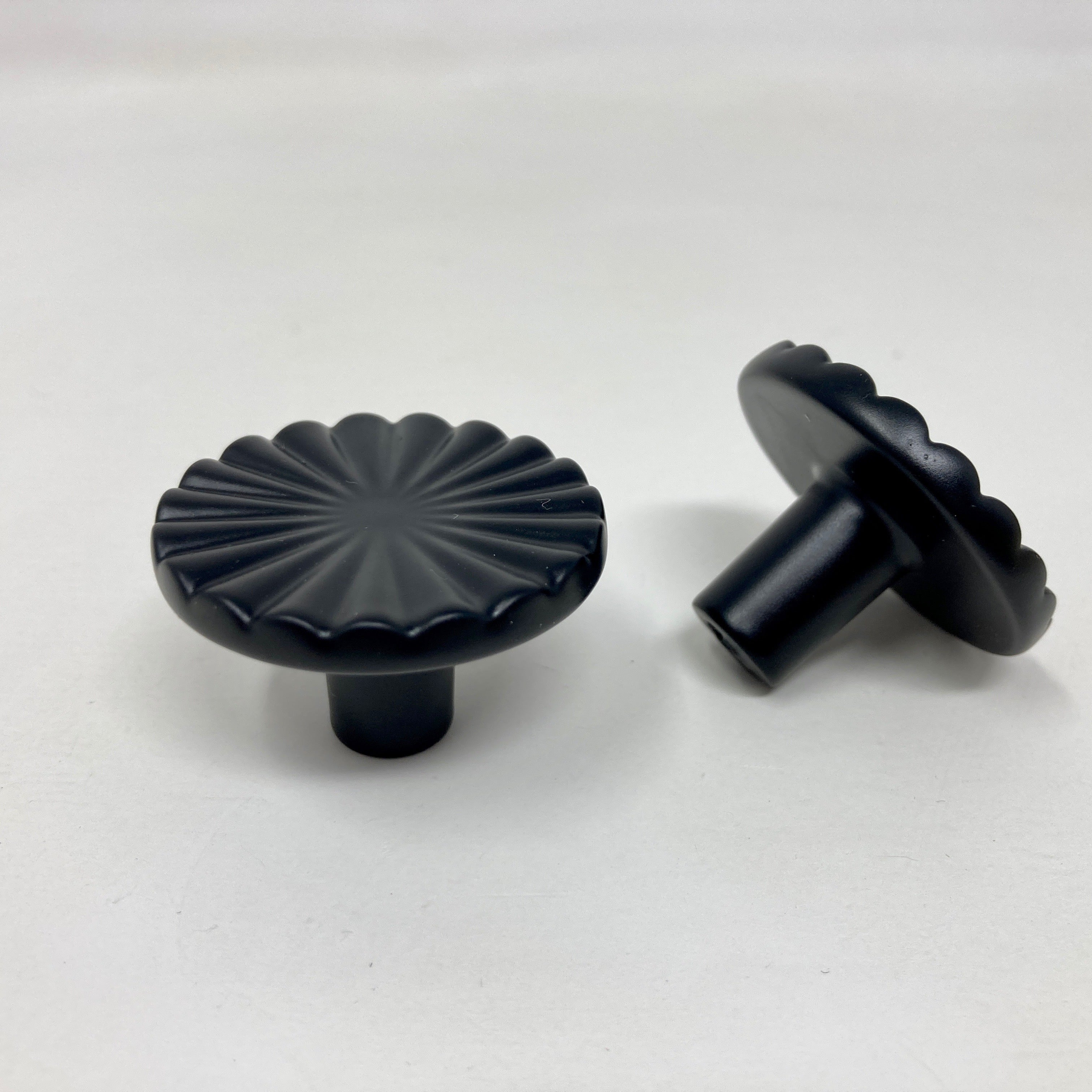 Black Art Deco Pull Knob / Cup Handle. Kitchen Replacement Knob, Drawer Knob, Furniture Knob, Cabinet Knob, Kitchen Door Knob