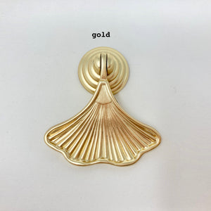 Art Deco Fan Knob in Gold, Silver or Antique Pewter. Wardrobe, Furniture, Cabinet Knob, Kitchen Door Knob