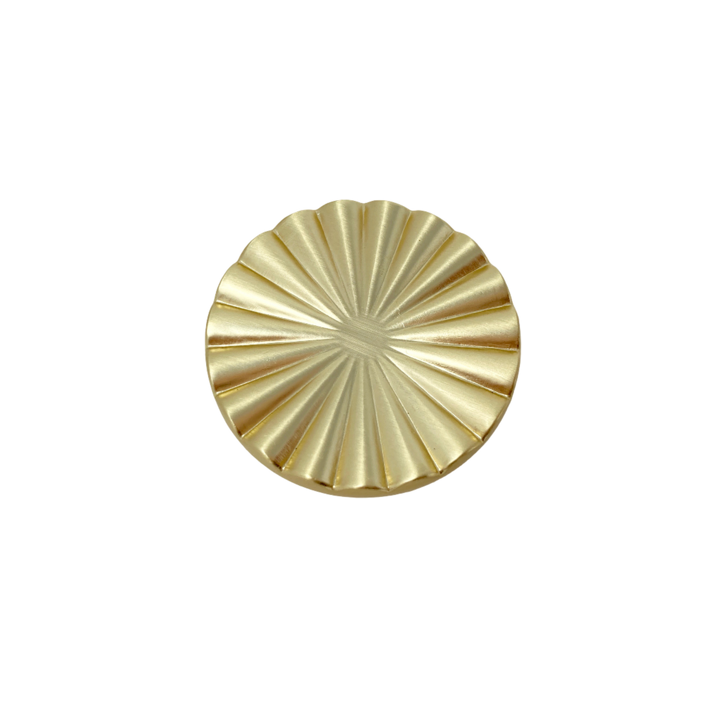 Brushed Gold Art Deco Pull Knob Or Cup Handle