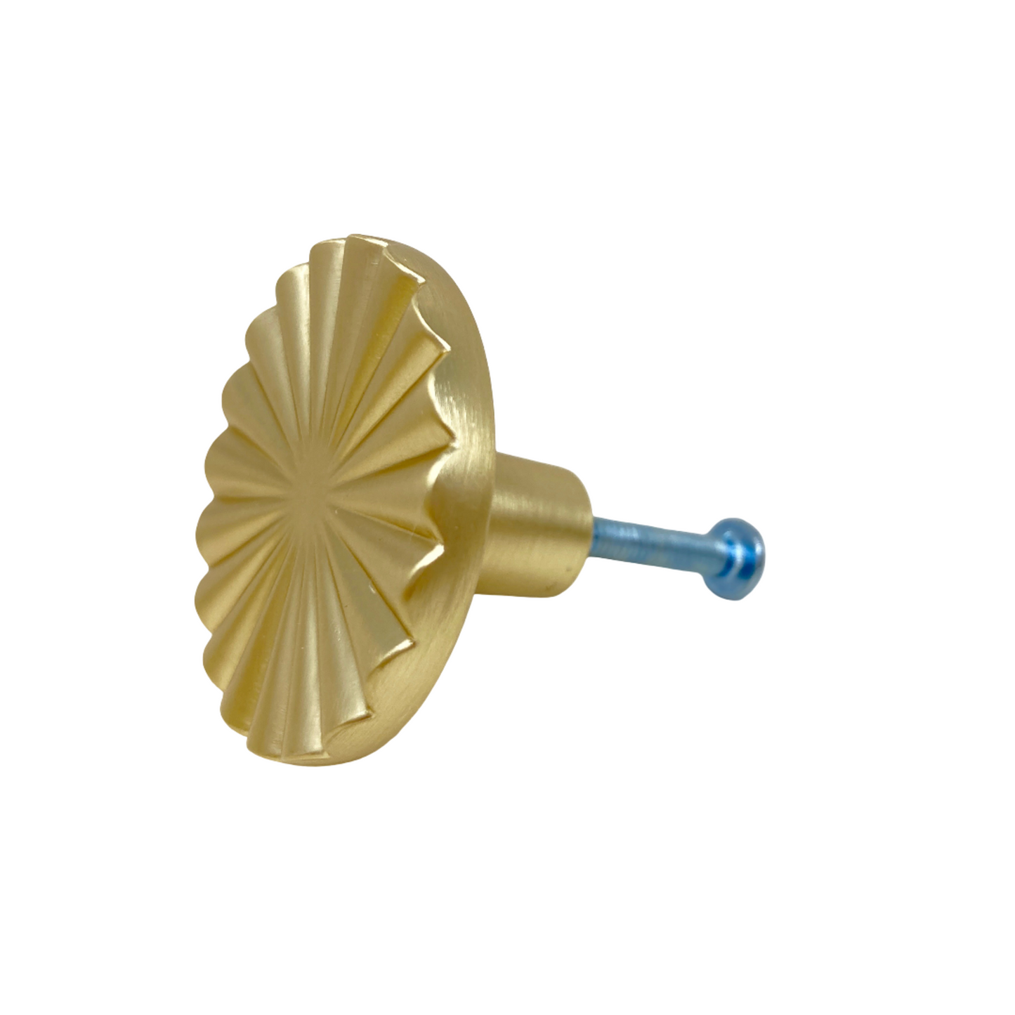 Brushed Gold Art Deco Pull Knob Or Cup Handle