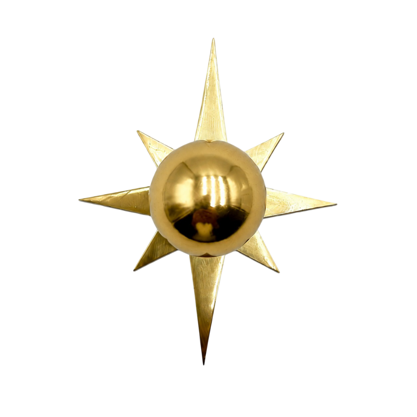 Brass Star Backplate & Optional Knob