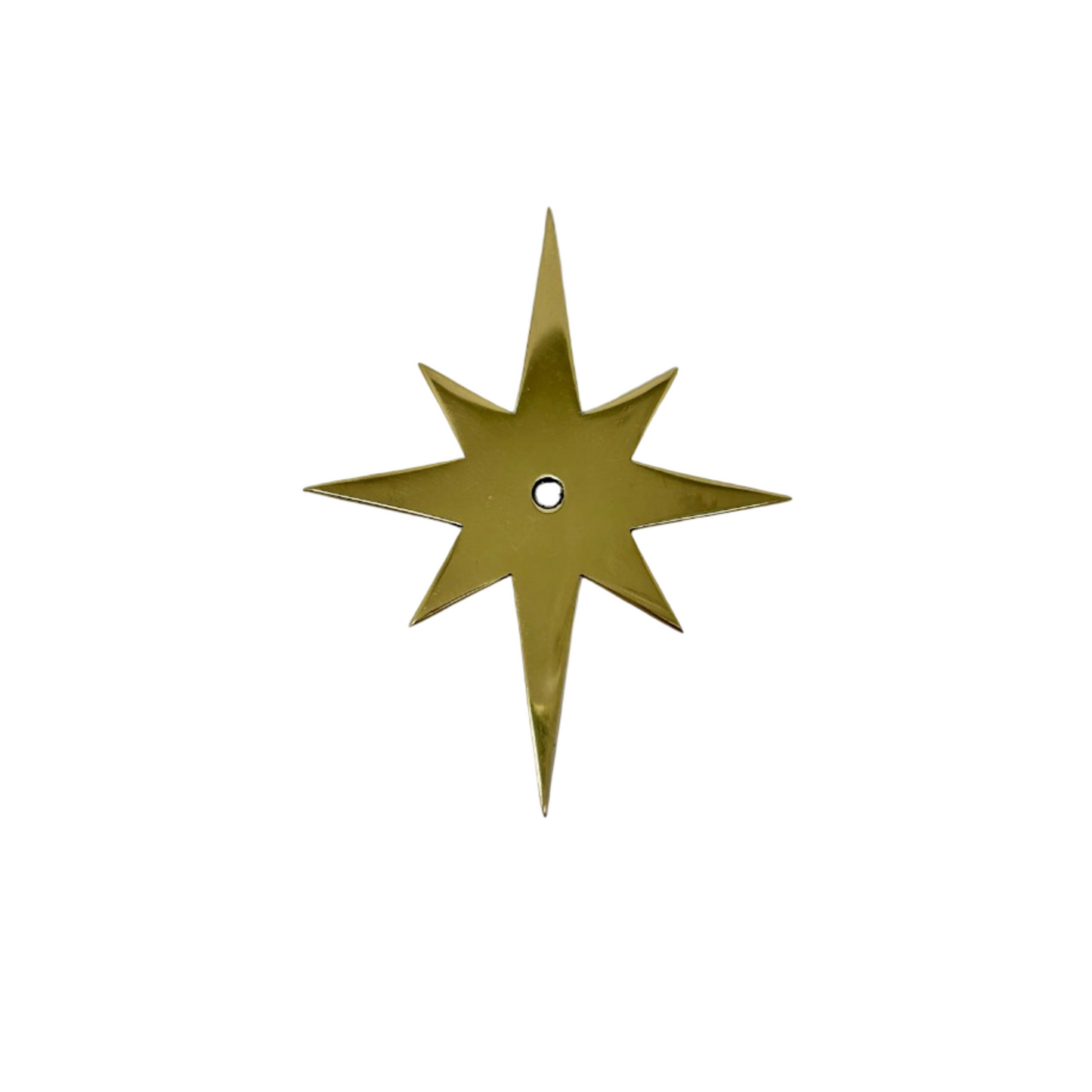 Brass Star Backplate & Optional Knob