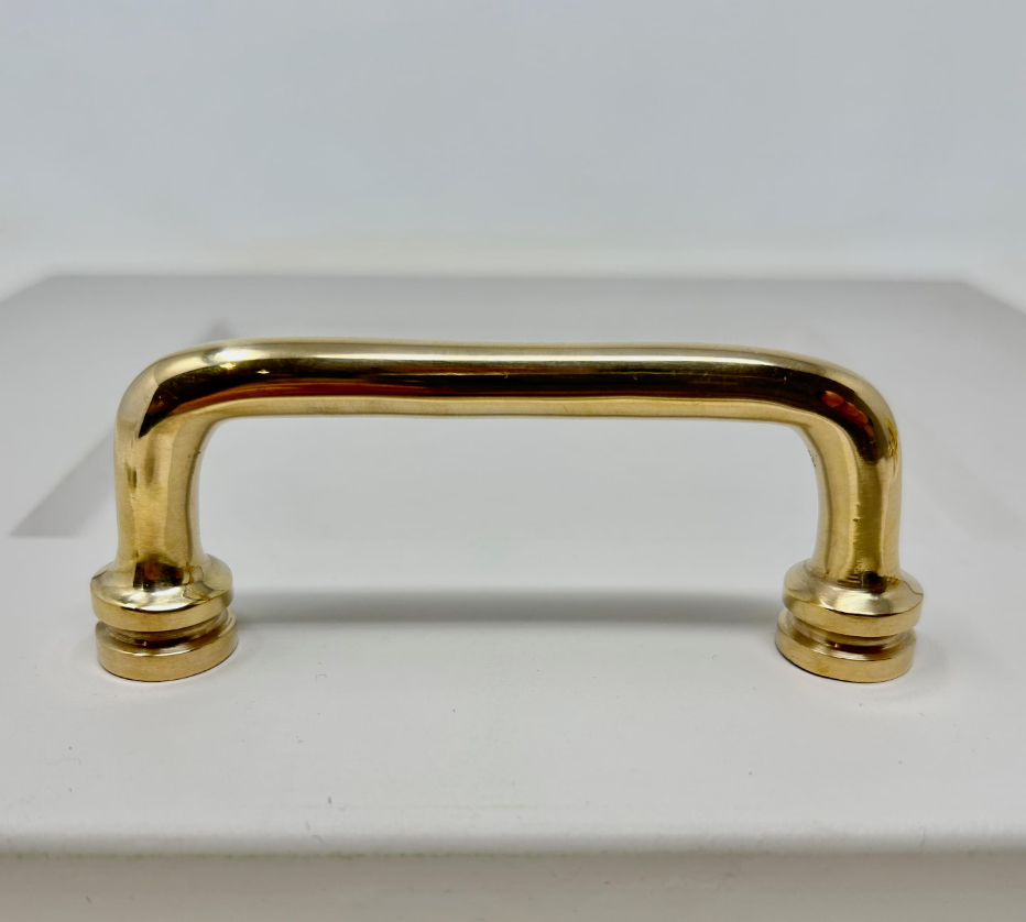 Polished Brass UNLACQUERED Cabinet Knobs and Handles | I00% Brass