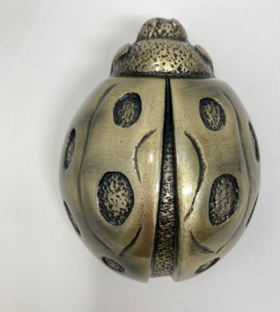 Ladybird Door Knocker in ANTIQUE BRASS