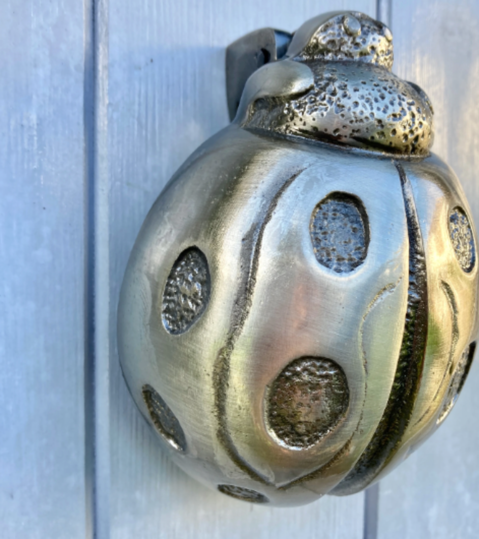 Ladybird Door Knocker in ANTIQUE BRASS