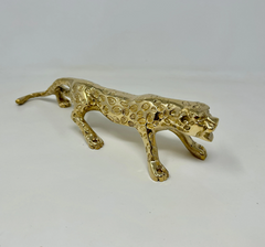 Polished Brass Leopard Door Handle Solid Entry Pull Furniture Cabinet Luxury Animal Hardware Decor
