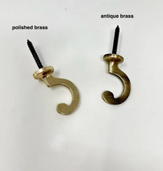 FLAT EDGE Solid Brass Hook