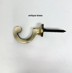 FLAT EDGE Solid Brass Hook