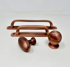 Antique Copper Brass Backplate Handle or Knob