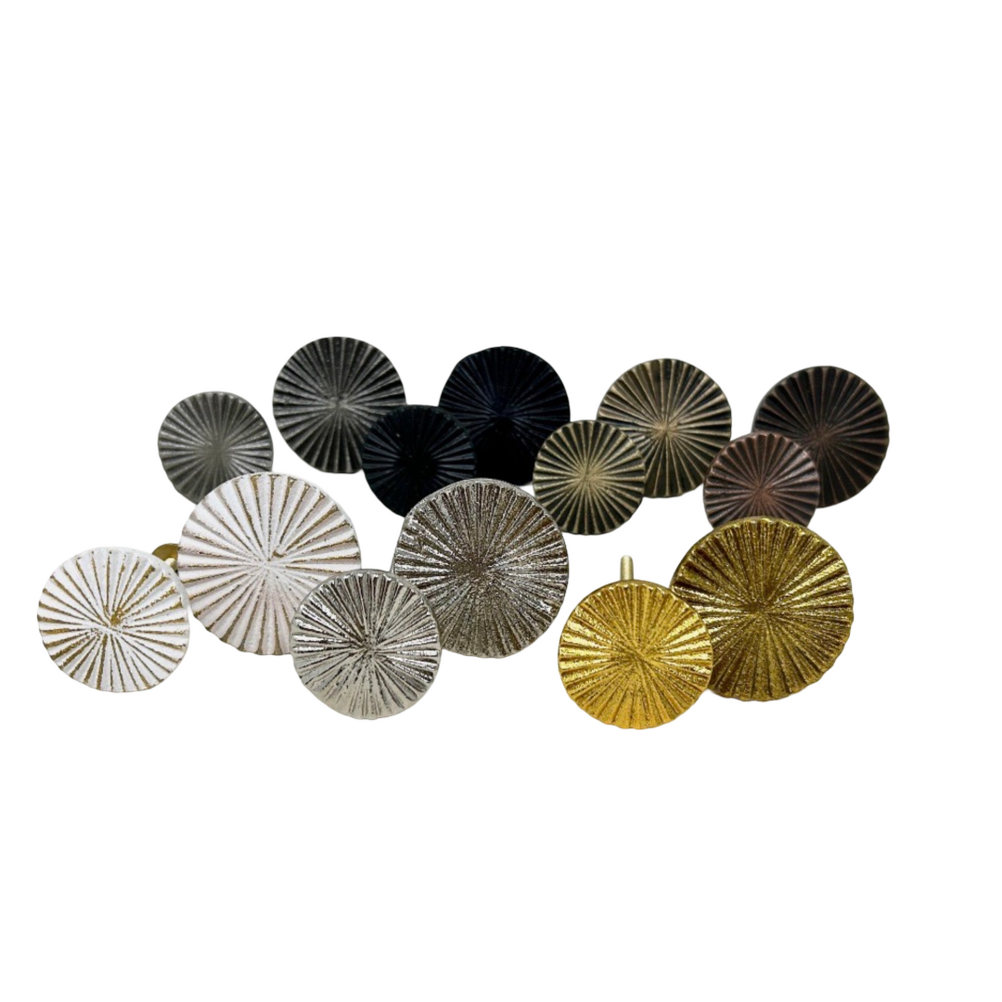 Art Deco Fan Knob - 2 Sizes