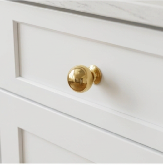 Unlacquered Brass Bubble Knob