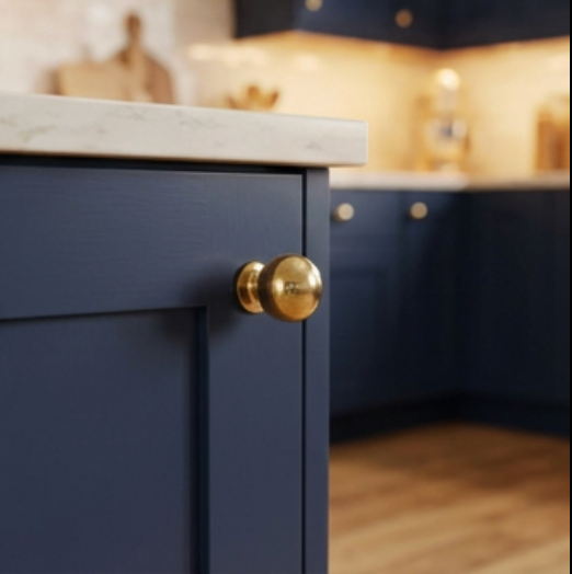 Unlacquered Brass Bubble Knob