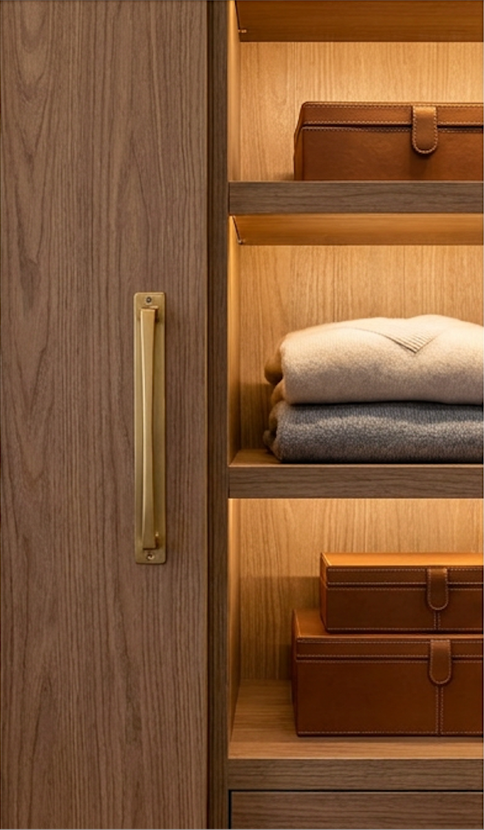 Unlacquered Brass Square Backplate Handle