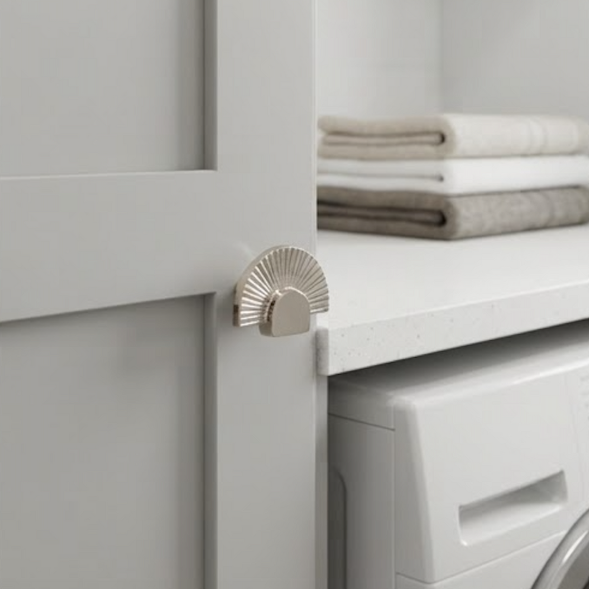 Art Deco Half Fan Knob