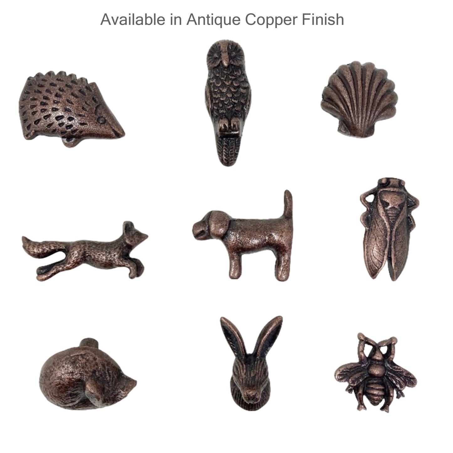 Sleeping Fox Vintage Animal Knob