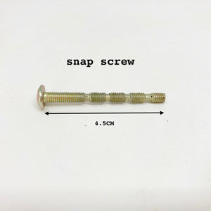 Snap Screw - Please check that your knob is compatible with this screw