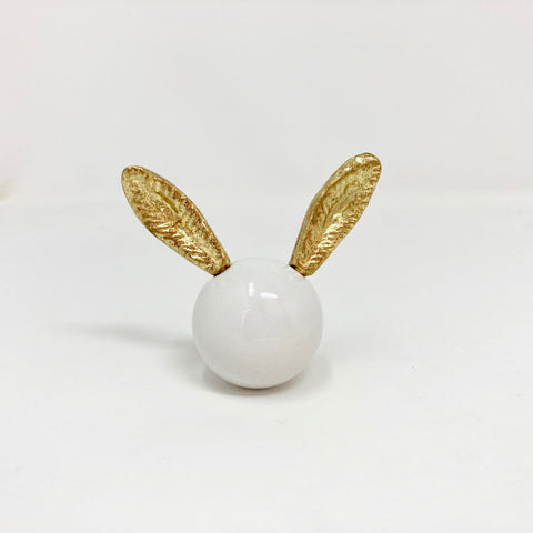 Gold Eared Rabbit Hare Knob