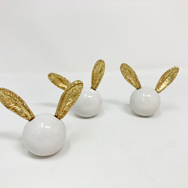 Gold Eared Rabbit Hare Knob