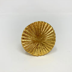 Gold Vintage Art Deco Fan Drawer Knob