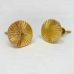 Gold Vintage Art Deco Fan Drawer Knob