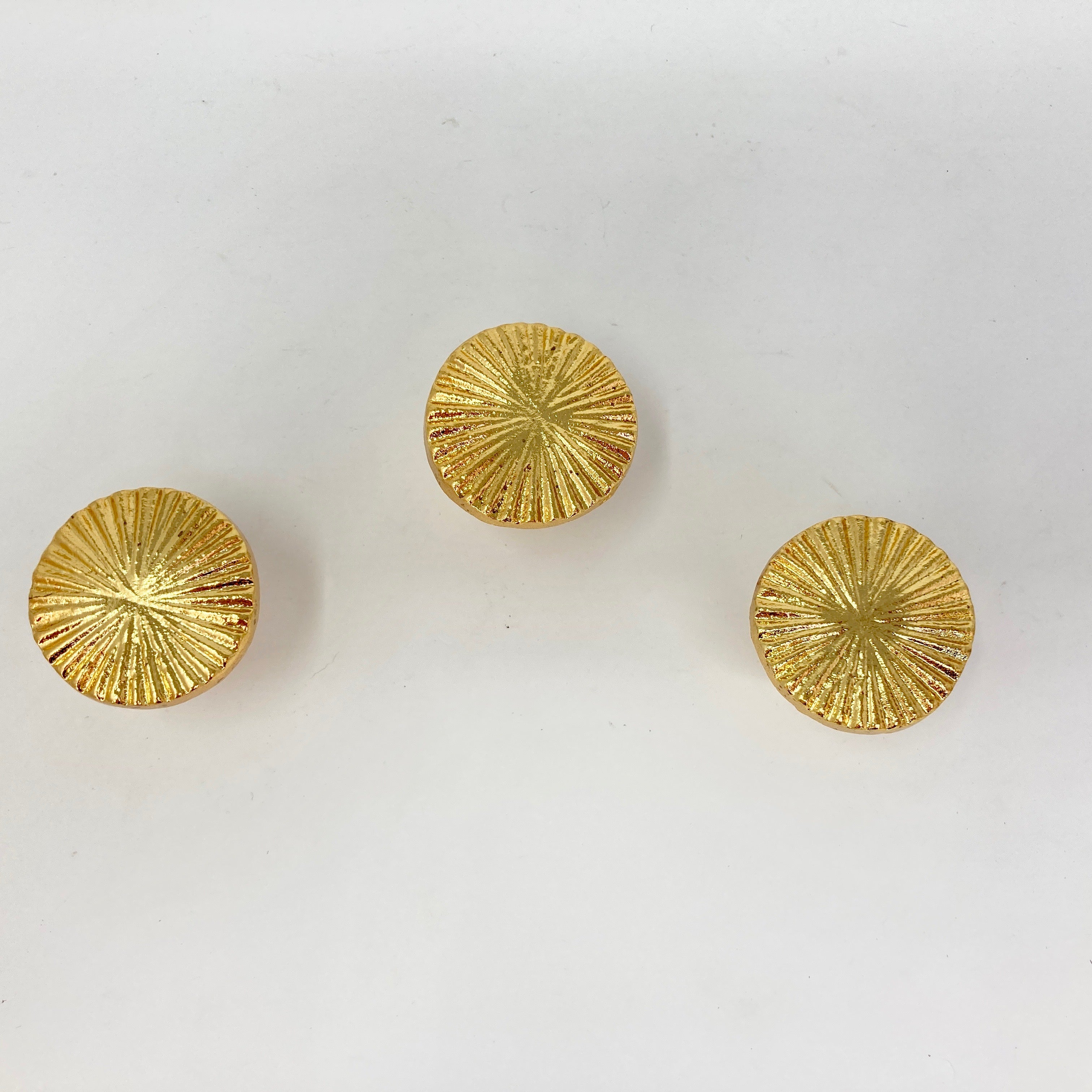 Gold Vintage Art Deco Fan Drawer Knob