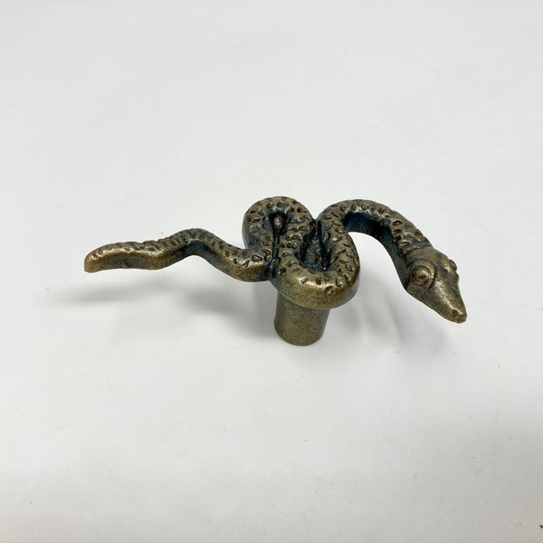 Antique Bronze Snake Metal Knob