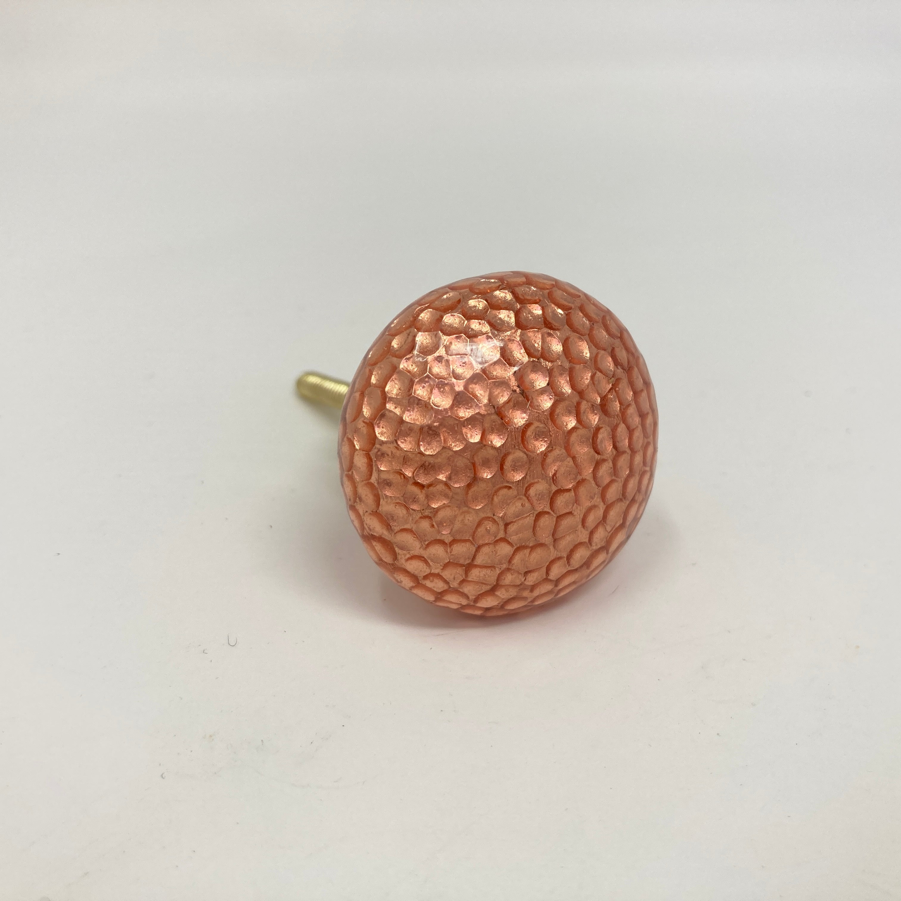 Pure Copper Handmade Hammered Round Knob