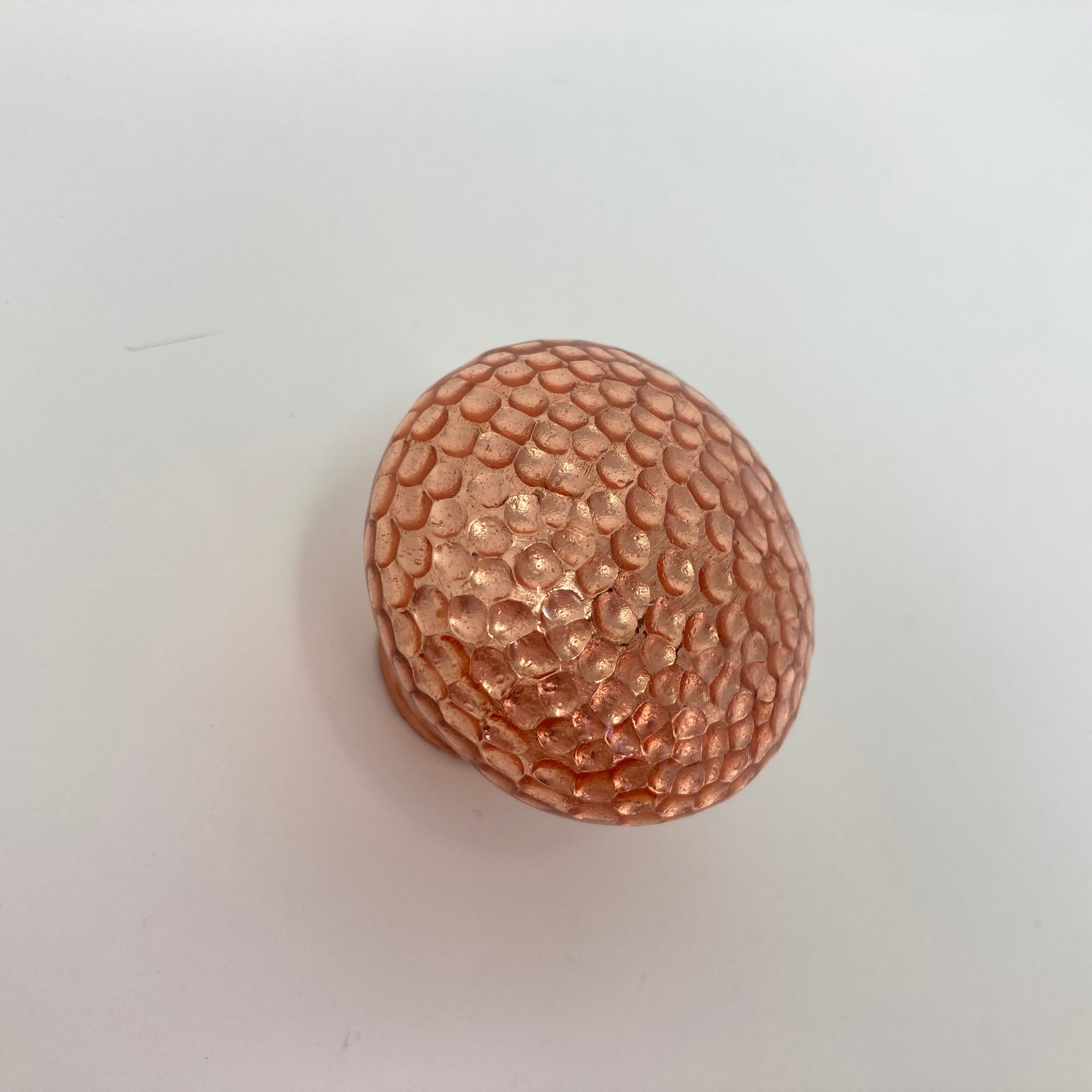 Pure Copper Handmade Hammered Round Knob