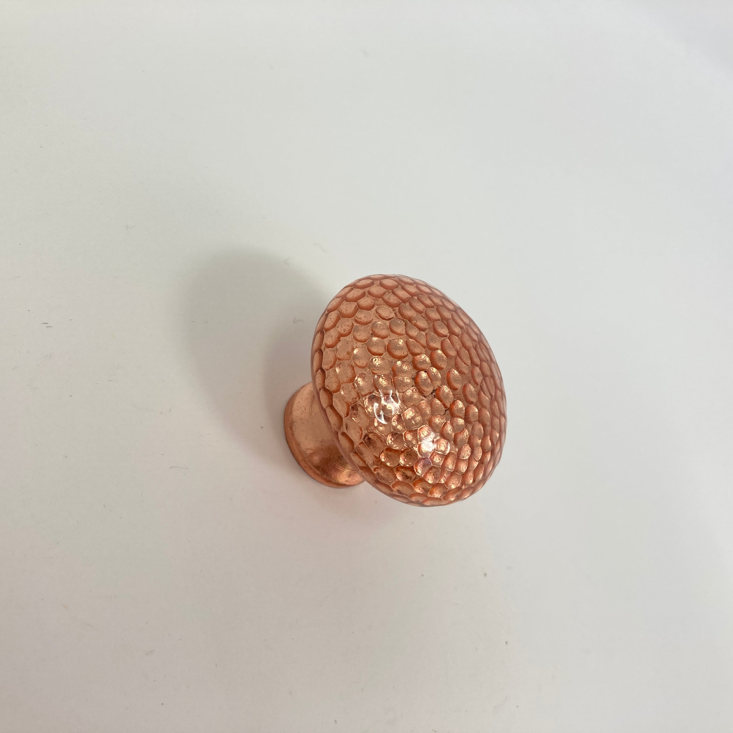 Pure Copper Handmade Hammered Round Knob