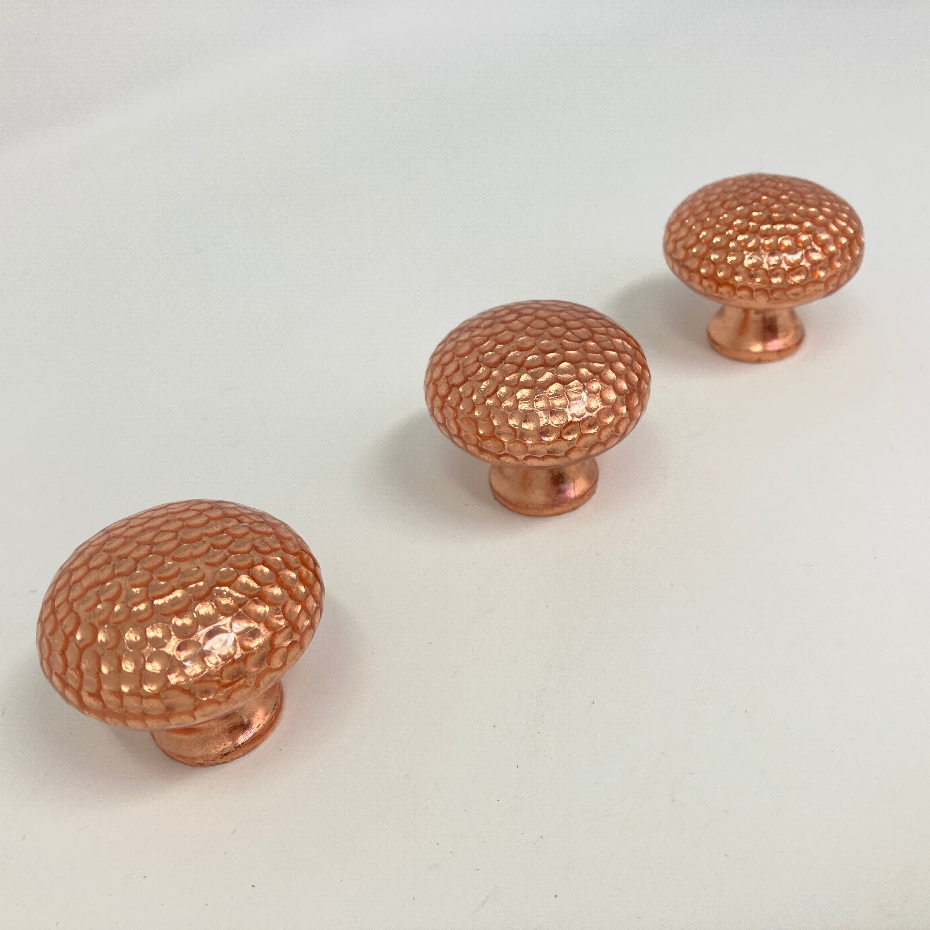 Pure Copper Handmade Hammered Round Knob