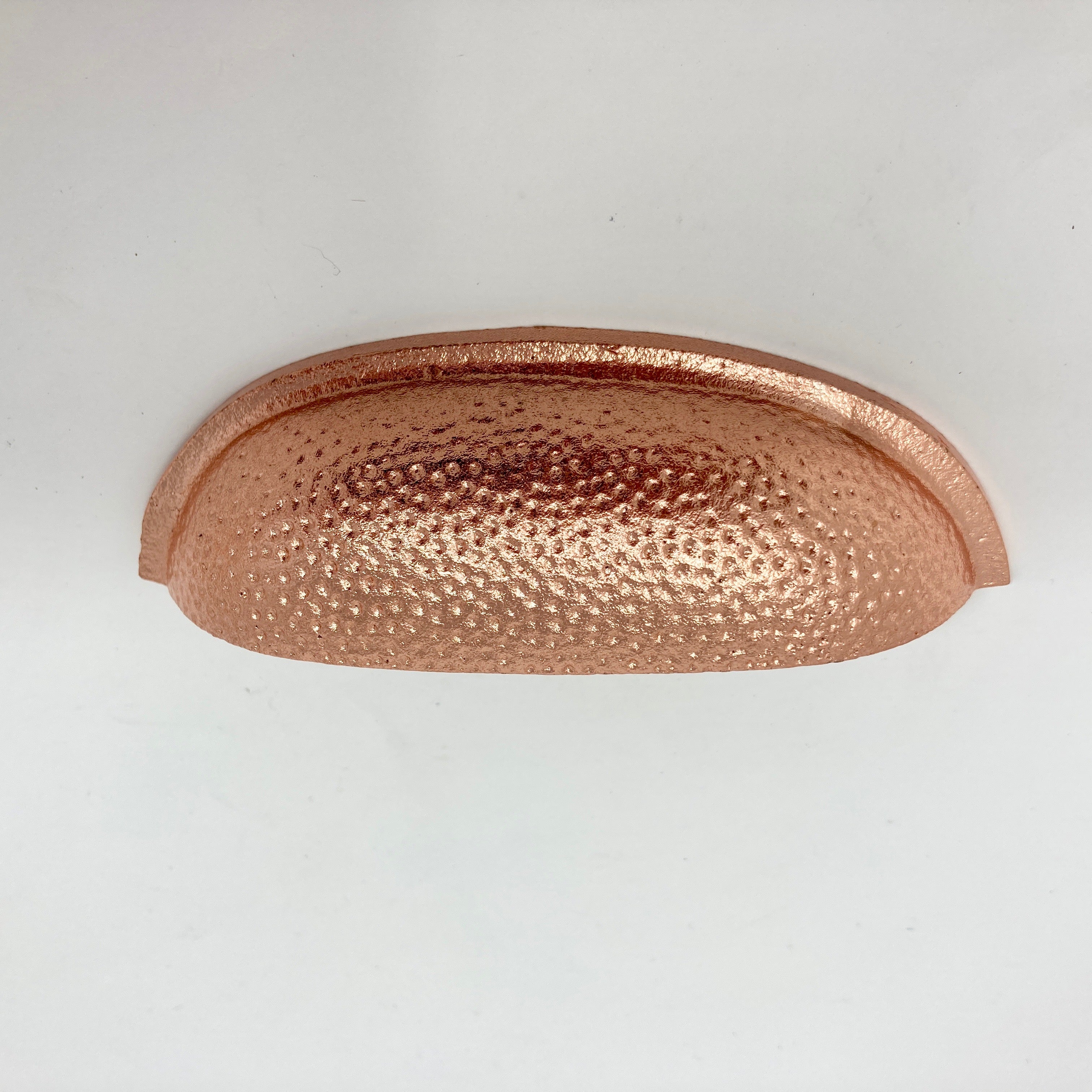 Copper Hammered Knob & Cup Handle Cabinet - Drawer Pull Door Knob Kitchen Replacement Knob