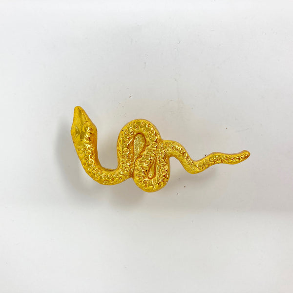 Gold Metal Snake Knob