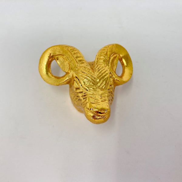 Gold Ram Knob