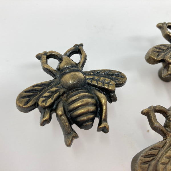 Antique Bronze Metal Bumble Bee Knob