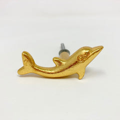 Gold Dolphin Knob