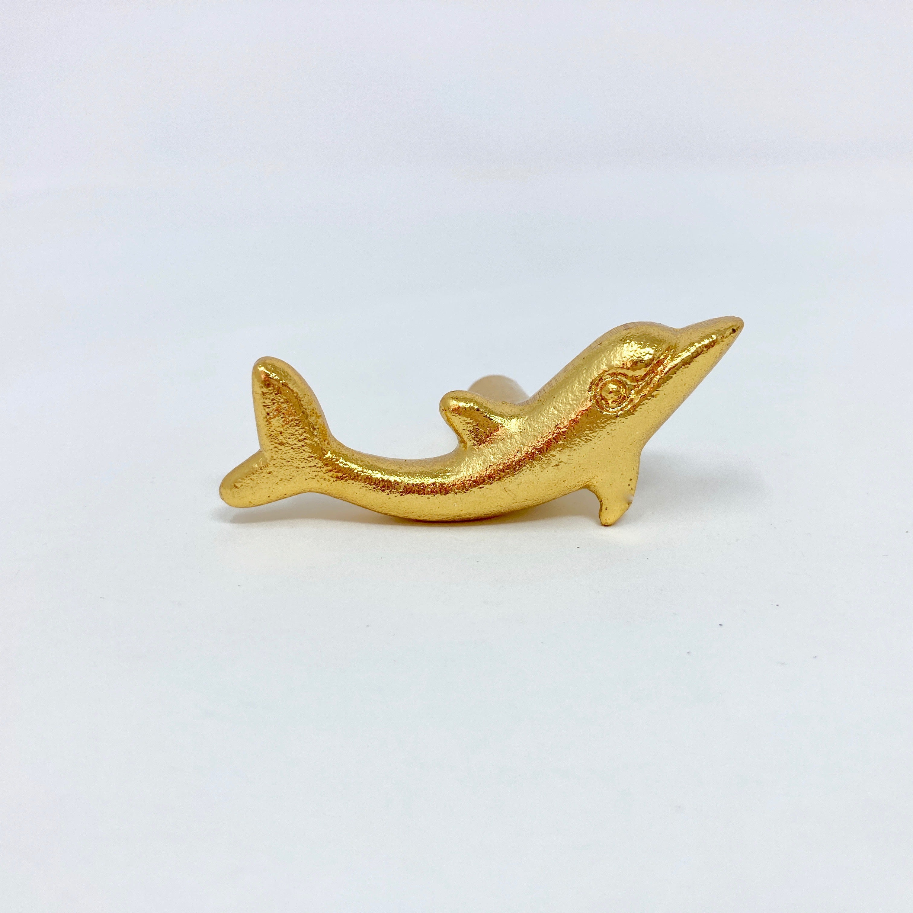 Gold Dolphin Knob