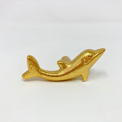 Gold Dolphin Knob