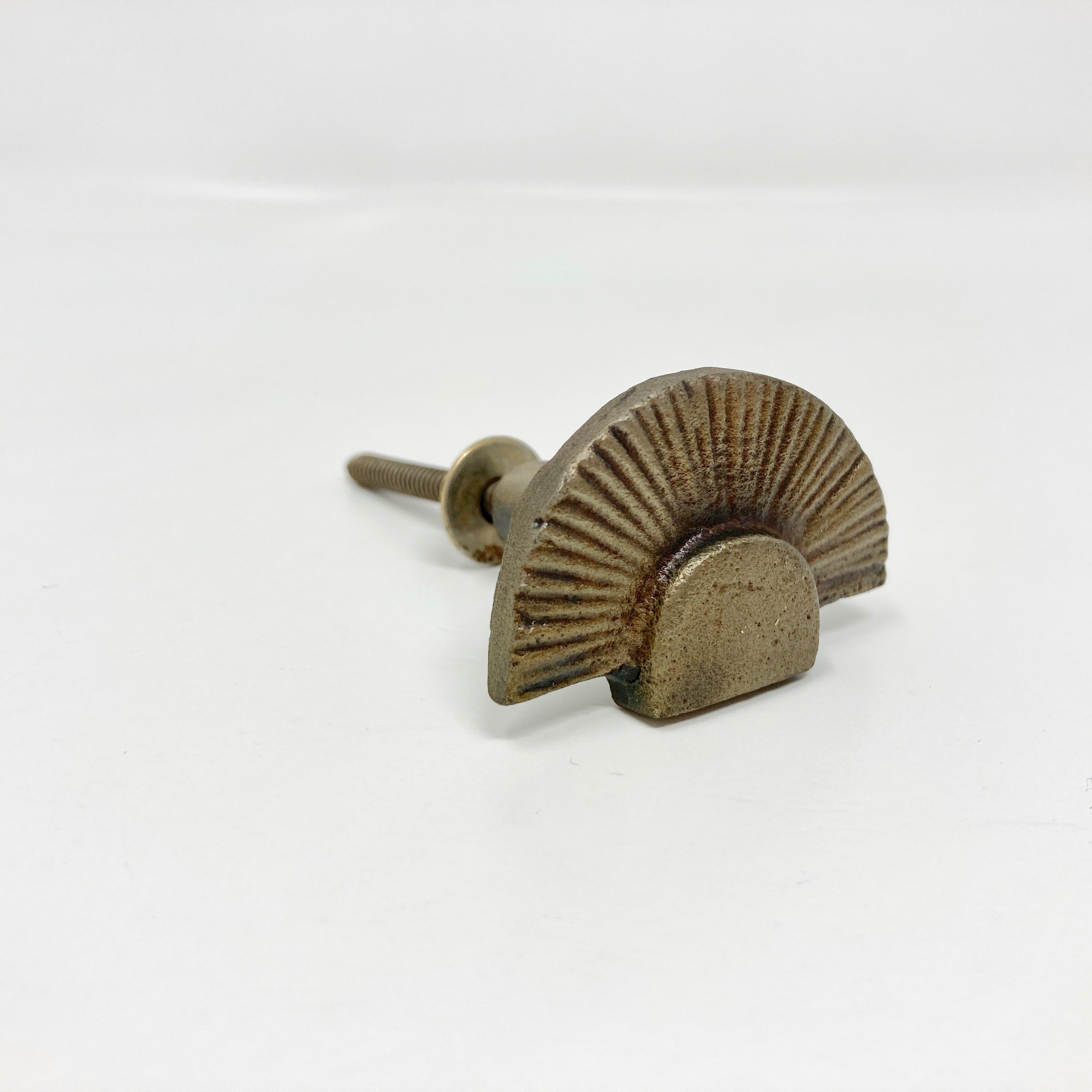 Art Deco Metal Fan Knob