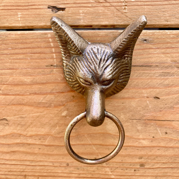 Ring Woodland Antique Brass Animals Stag Hare Fox Owl with Pull Ring Drawers Cupboard Dresser