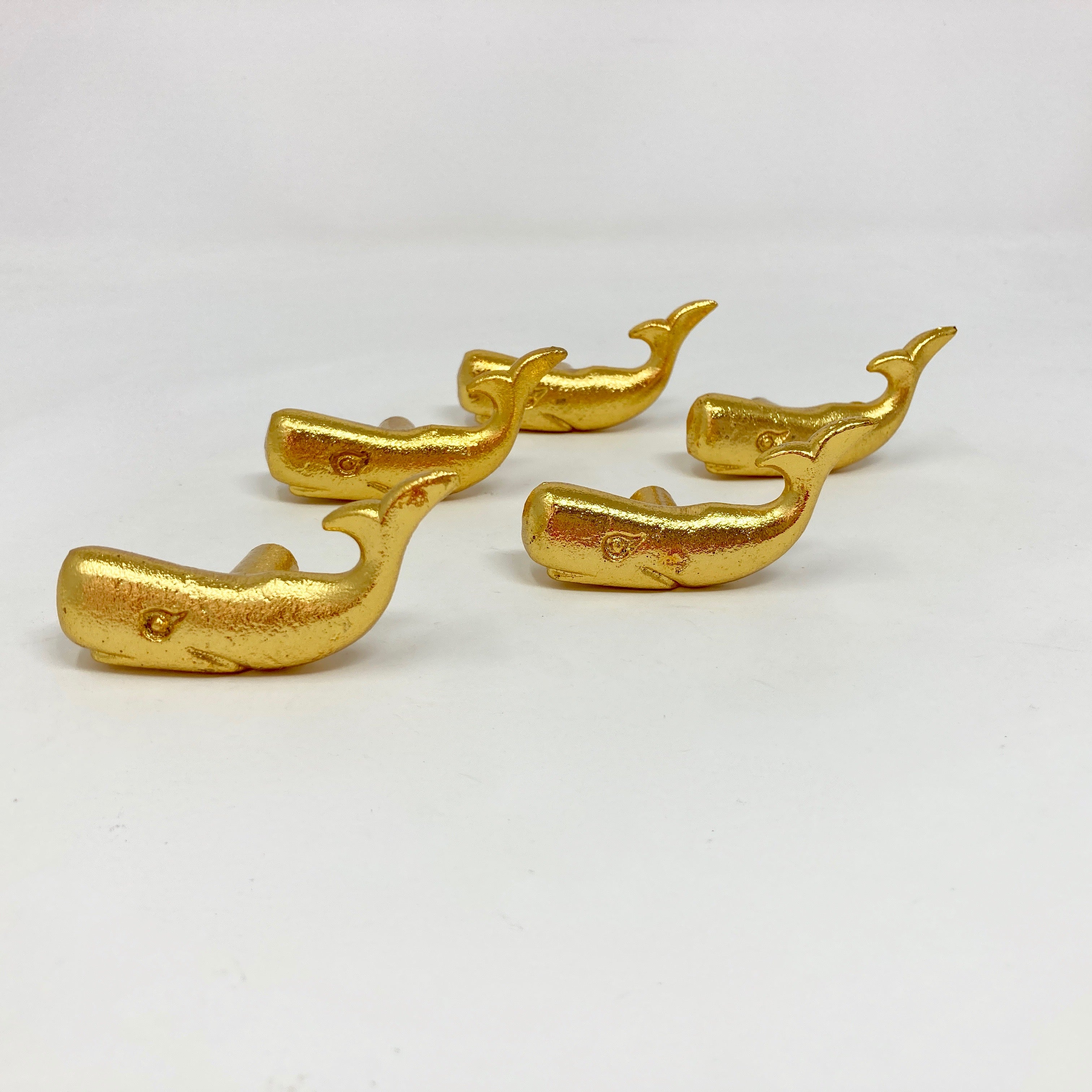 Gold Whale Knob